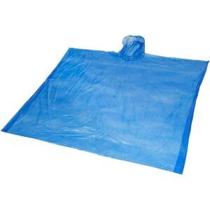 Bullet Ziva Adults Unisex Disposable Rain Poncho With Pouch / Royal Blue